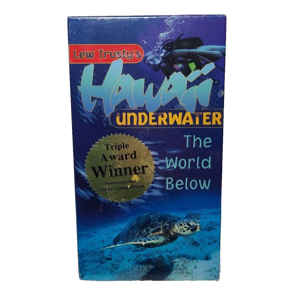 Lew Trusty's Hawaii Underwater The World Below VHS Kids Educational Animals 1998